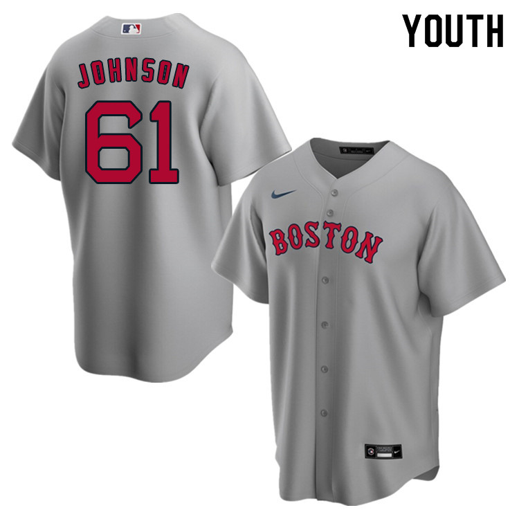 Nike Youth #61 Brian Johnson Boston Red Sox Baseball Jerseys Sale-Gray - Click Image to Close